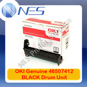 OKI Genuine 46507412 BLACK Imaging Drum Unit for C712/C712n/C712dn (30K)